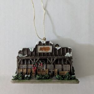 Cracker Barrel Rustic Lodge Ornament - Brown and Green